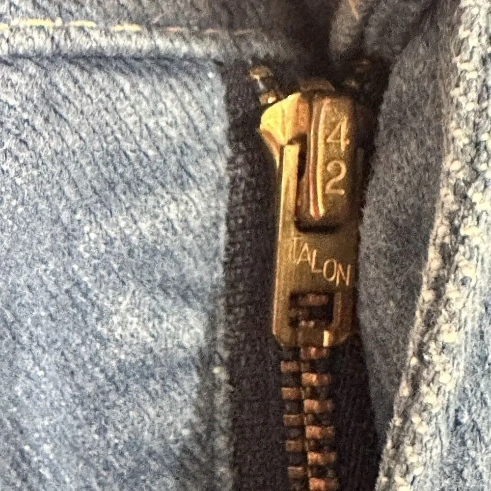 VTG 70s Levis 784 Big E Orange Tab Jeans 30 Big Bell Flare Soft Denim Talon READ